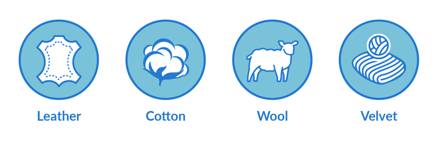 Different sofa materials